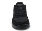 Women's Black Faux Suede & Lycra Non Slip Sneaker