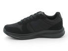 Women's Black Faux Suede & Lycra Non Slip Sneaker