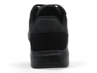 Women's Black Faux Suede & Lycra Non Slip Sneaker