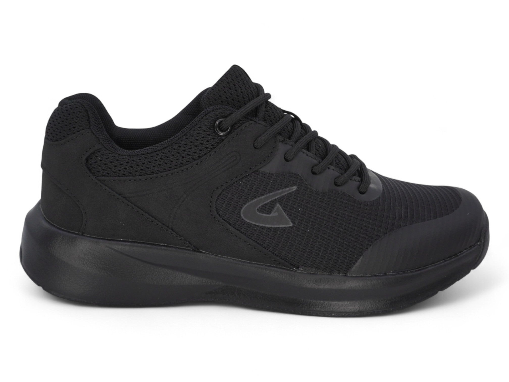 Women's Black Matte Non-Slip Sneaker