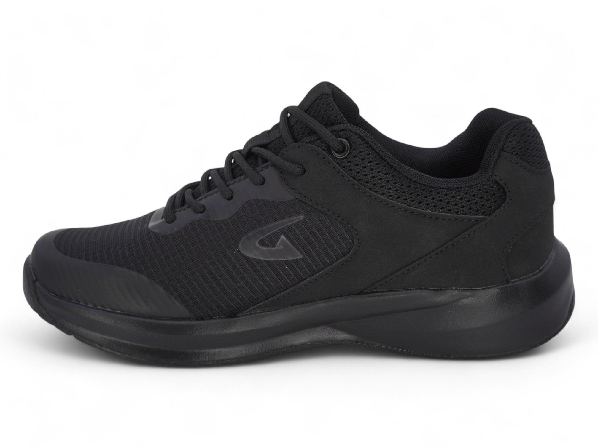 Women's Black Matte Non-Slip Sneaker