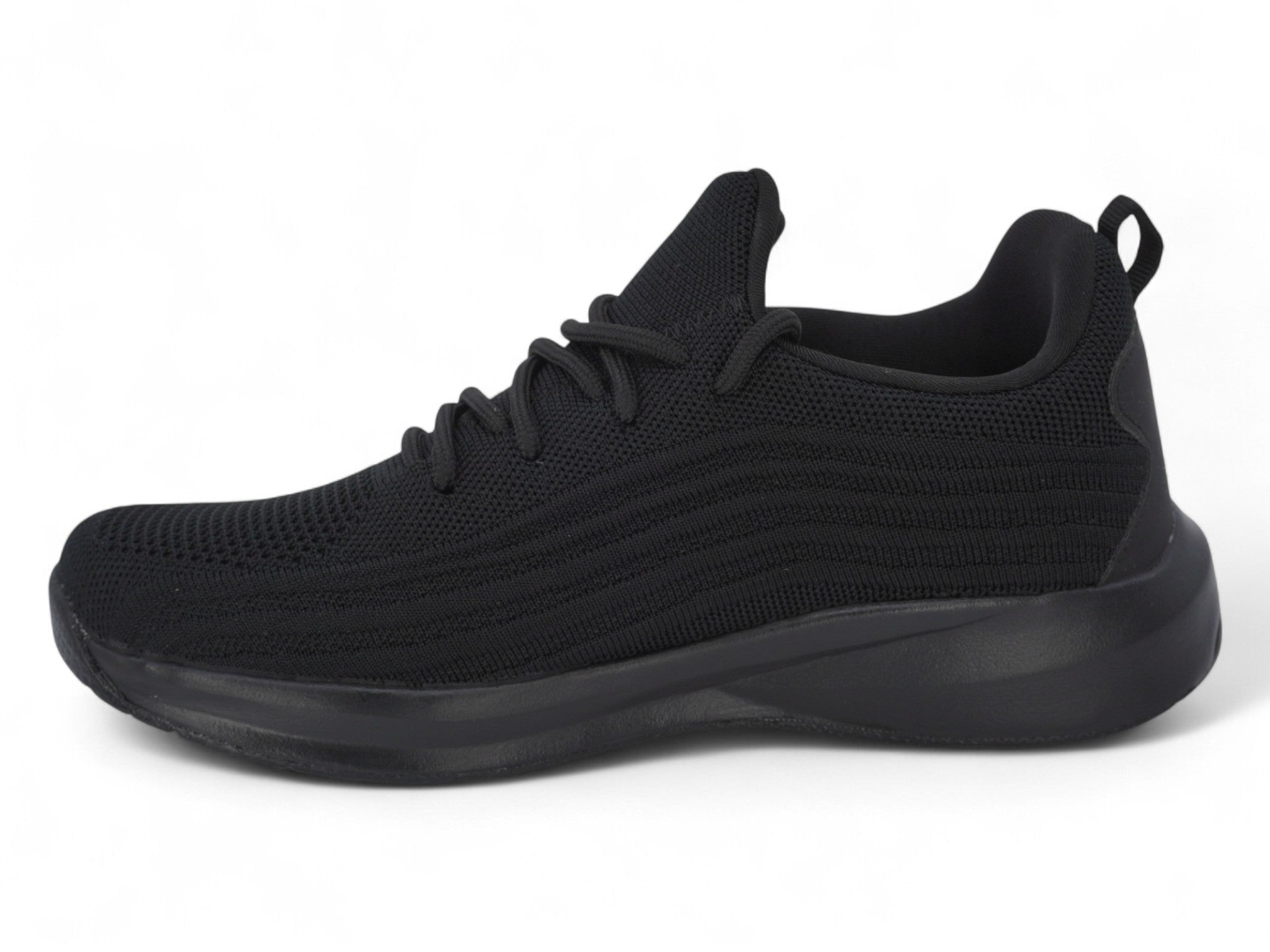 Women's Black Fly Knit High Cut Non-Slip Sneaker
