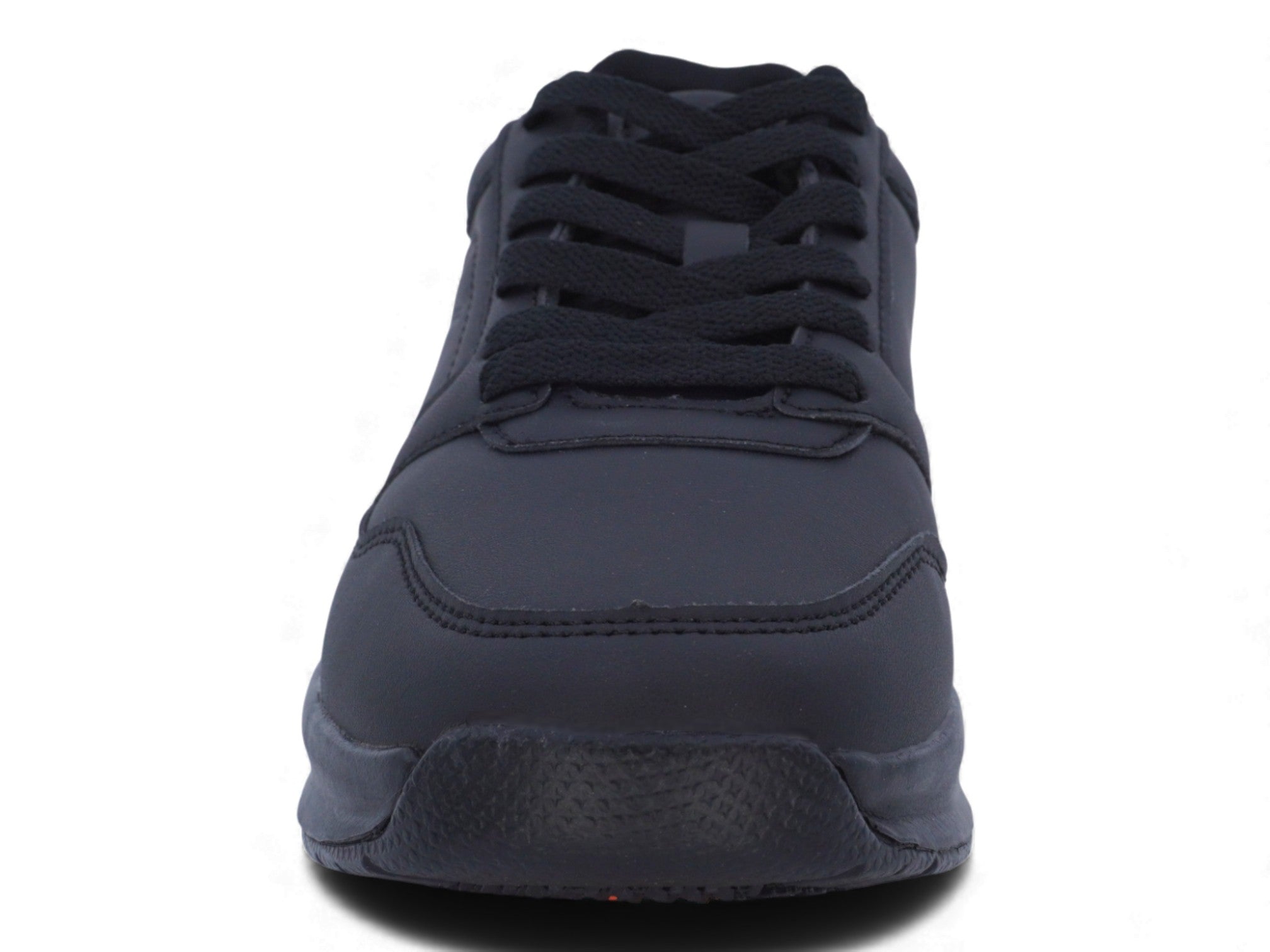 Women's Black Vegan Leather 2.0 Non Slip Sneaker