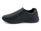 Men's Black Laceless Non Slip Shoes