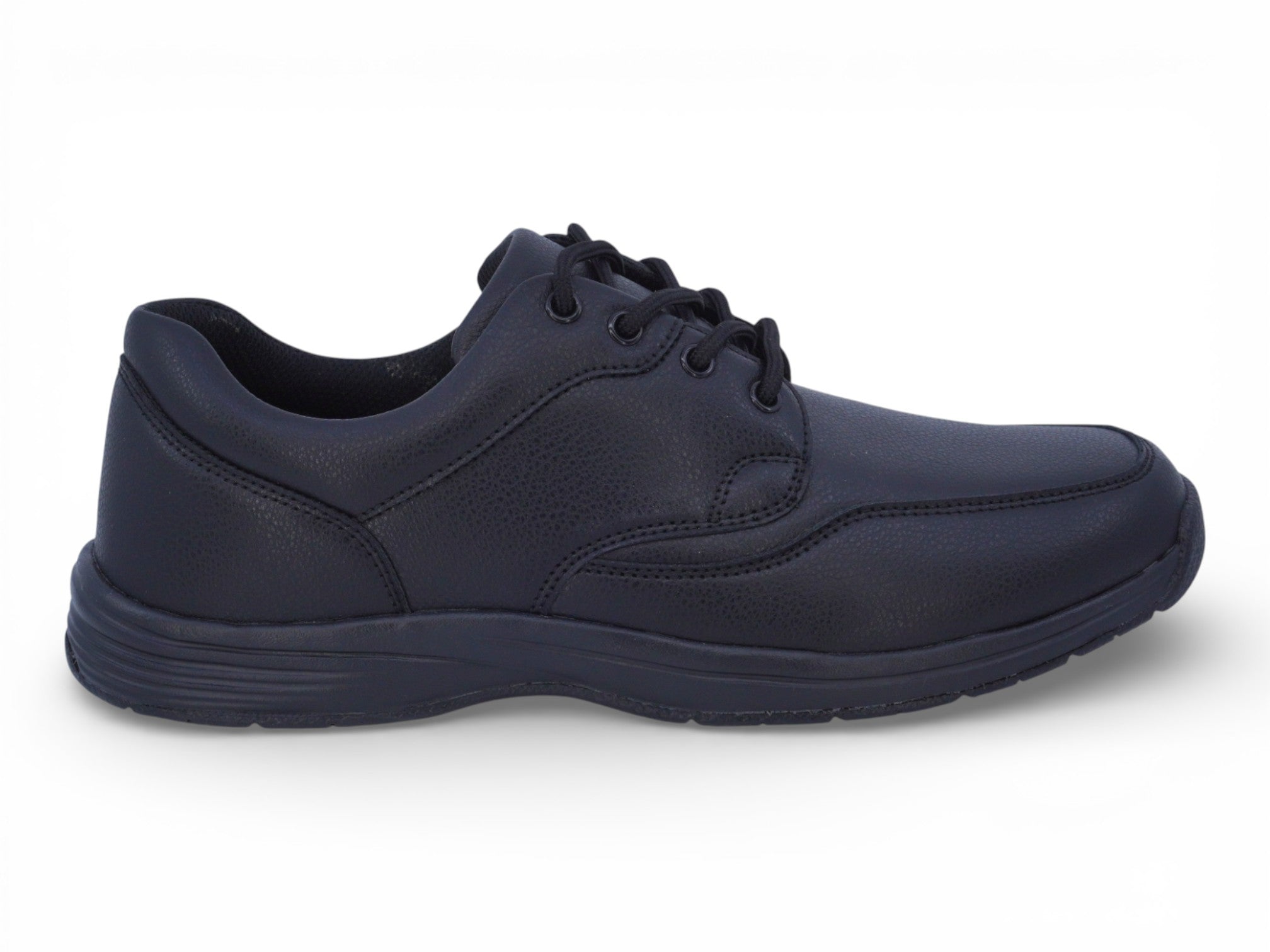 Men's Black Wide Width Bubble Non-Slip Sneaker
