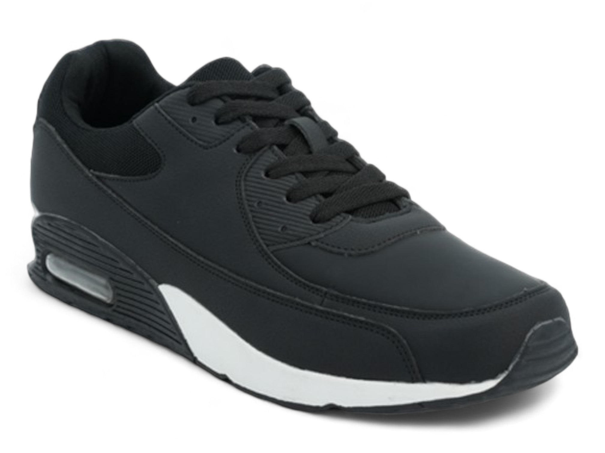 Men's Black Bubble Outsole Sneaker