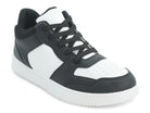 Men's Black & White Mid Top Sneaker