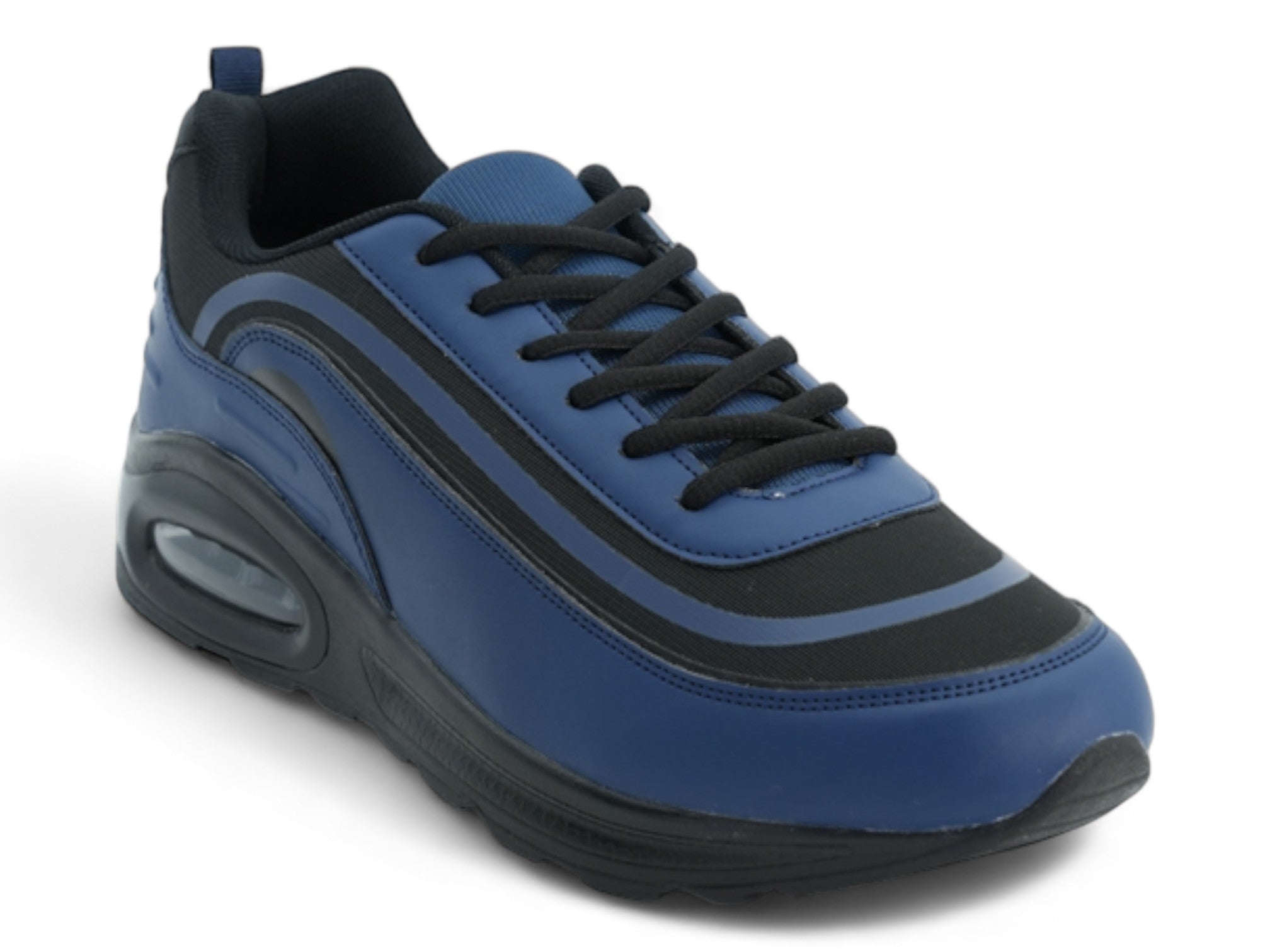 Men's Navy & Orange Bubble Sneaker