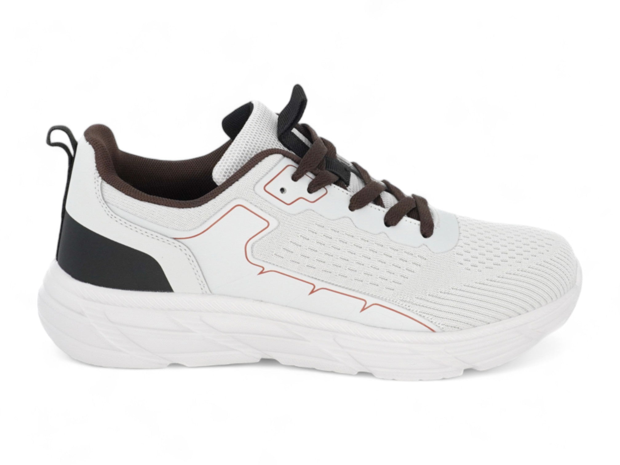 Men's White & Black Run Jogger