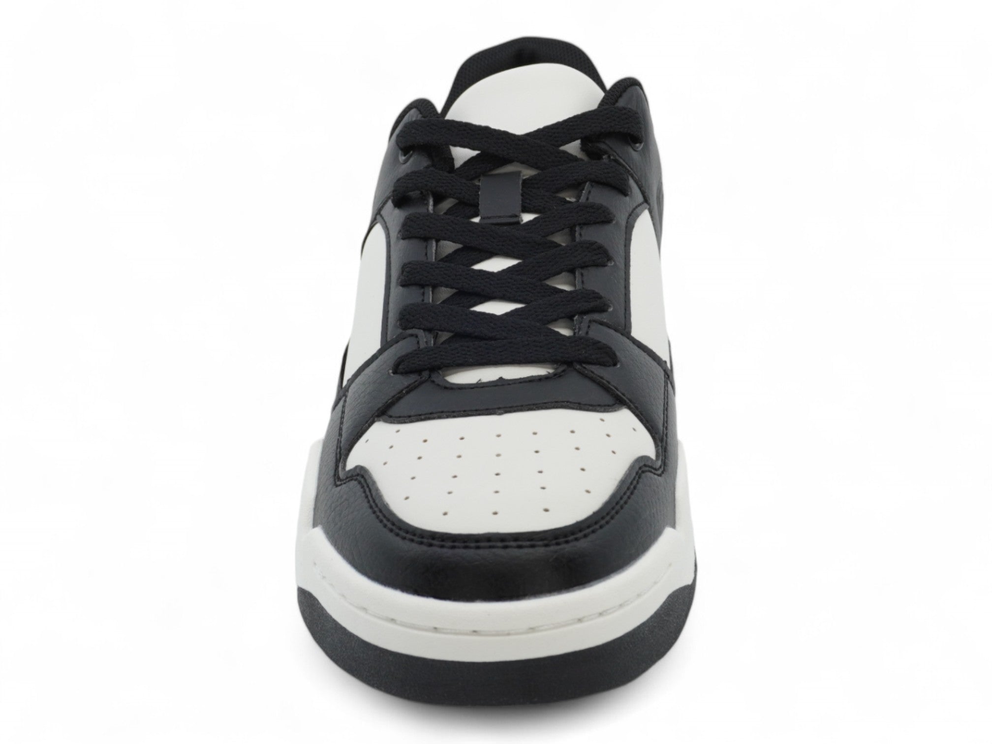 Men's Black & White Courtside Sneaker