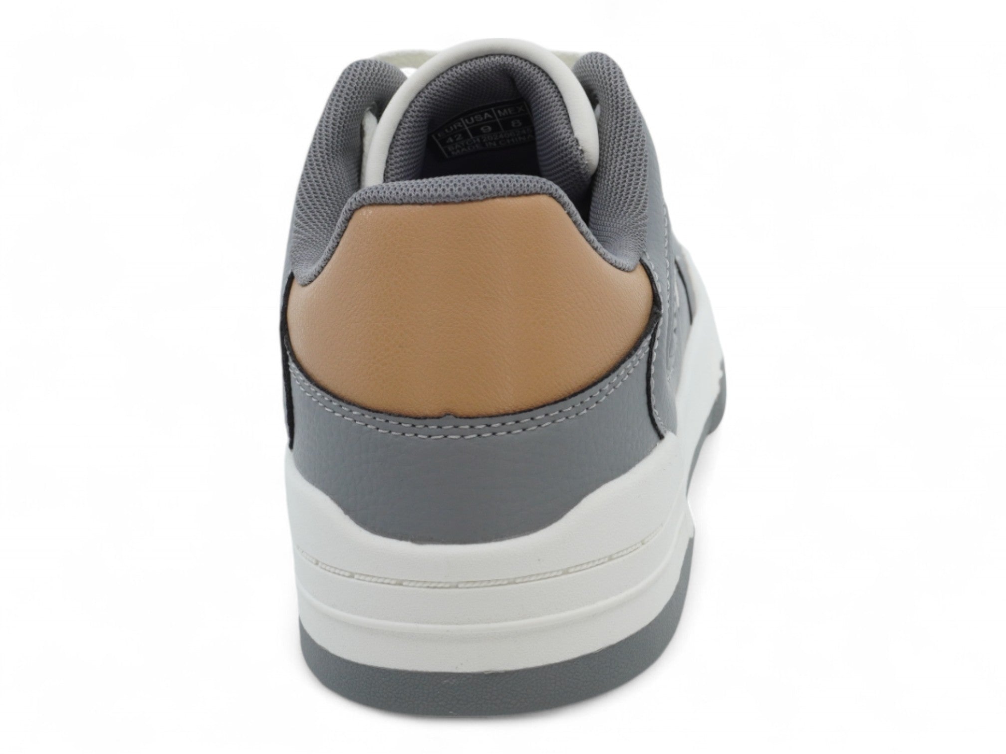 Men's Gray & White Courtside Sneaker