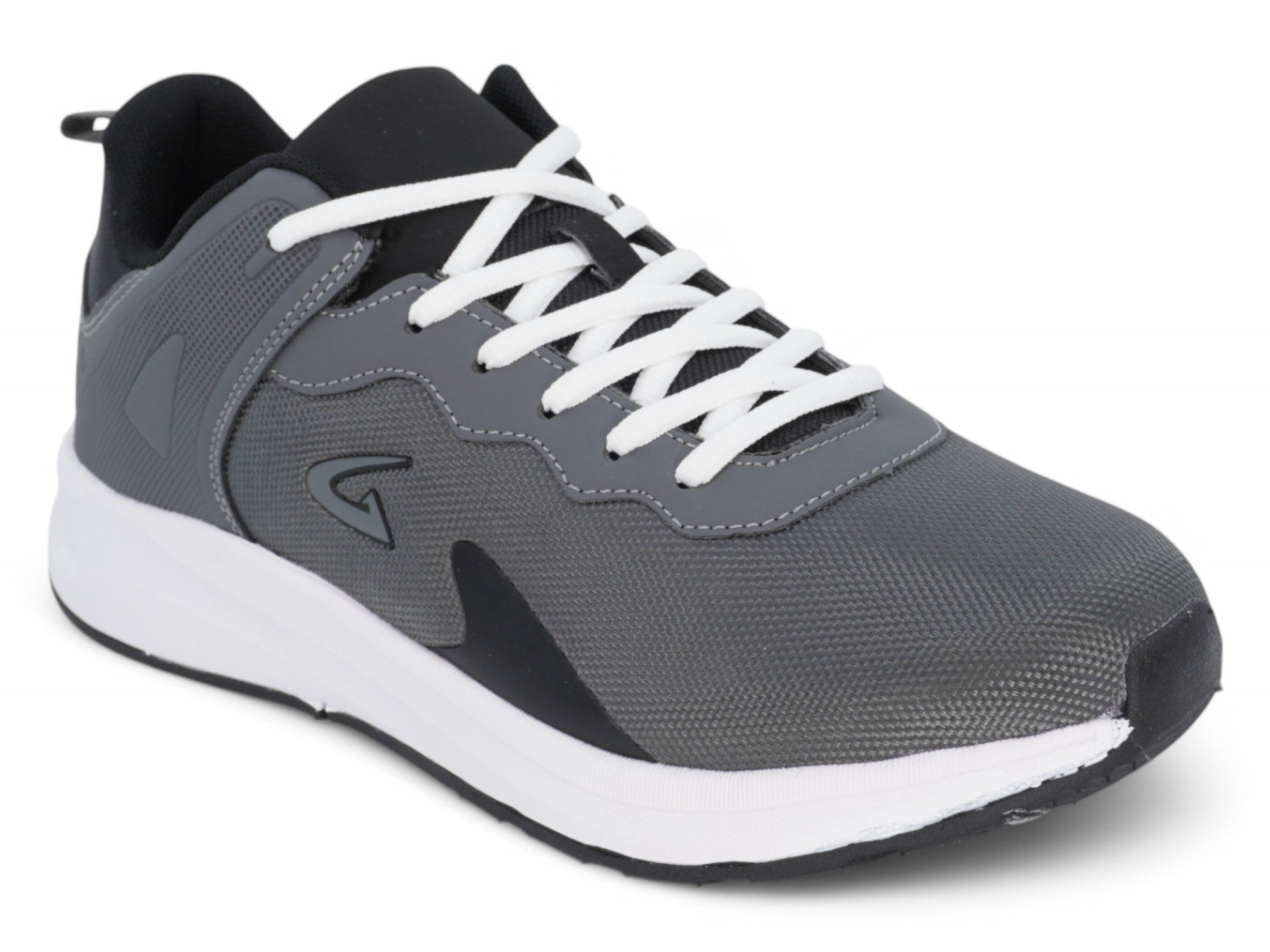 Men's Gray & White Lace Up Sneaker