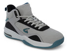 Men's Gray and Blue High Top Sneaker
