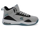 Men's Gray and Blue High Top Sneaker