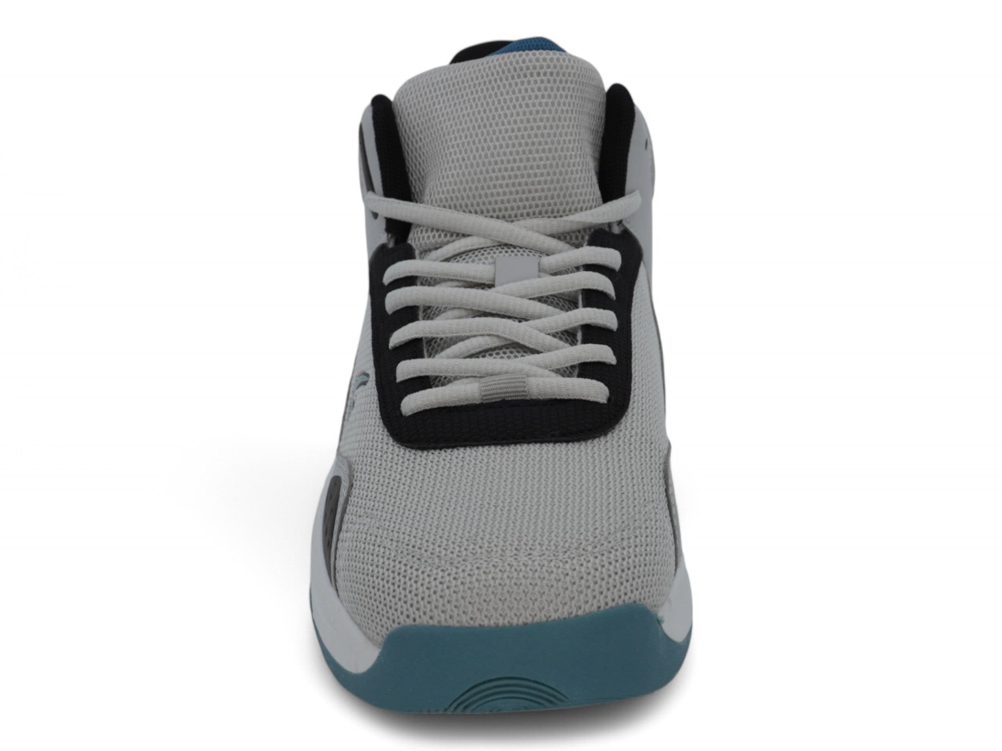 Men's Gray and Blue High Top Sneaker