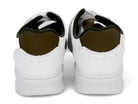 Men's White & Beige Court Sneaker