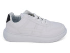 Men's White Black Platform Sneaker