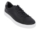 Men's Black Vegan Leather Courtside Sneaker