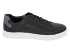 Men's Black Vegan Leather Courtside Sneaker