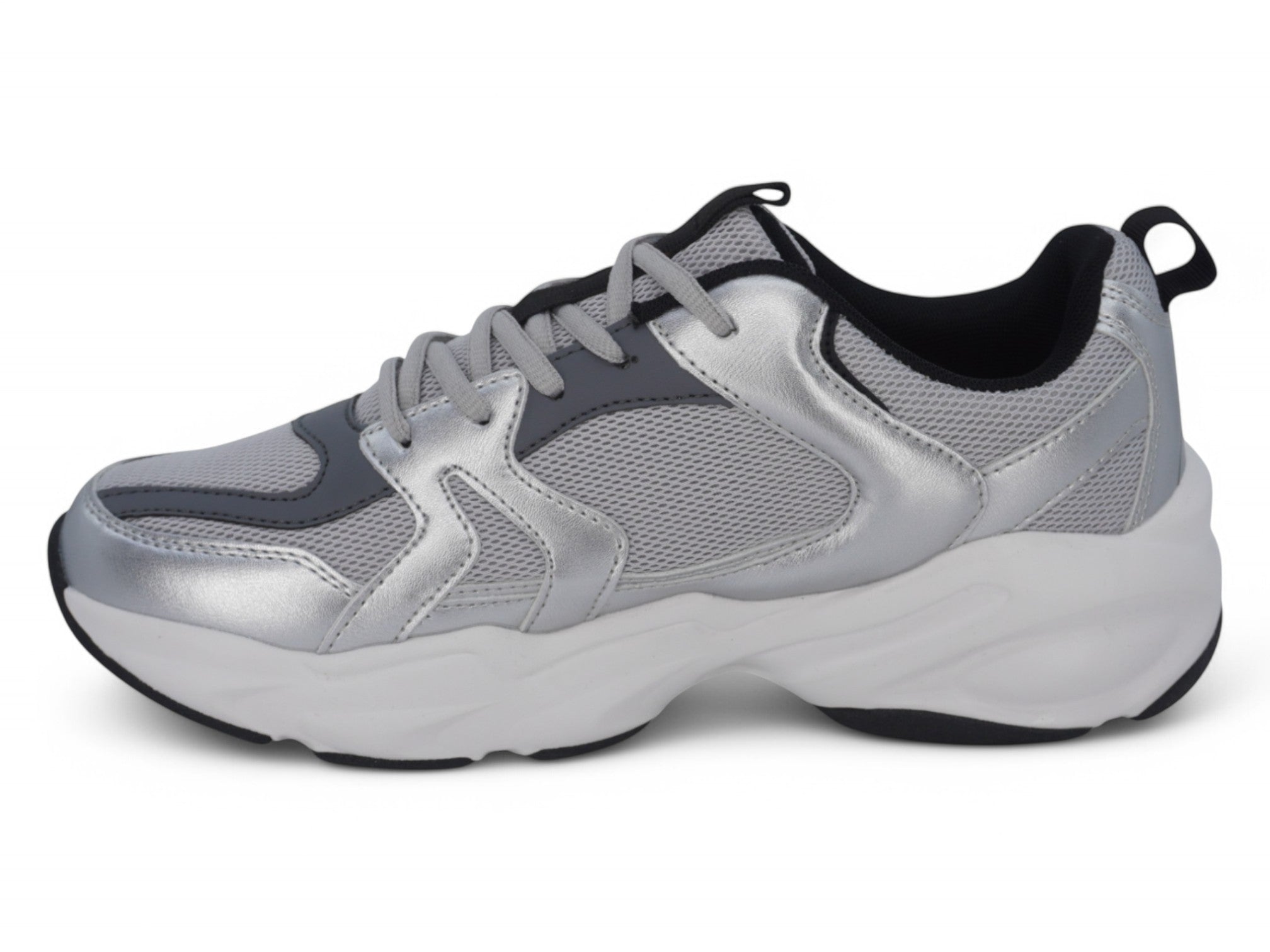 Men's Silver Gray Flyknit Sneaker