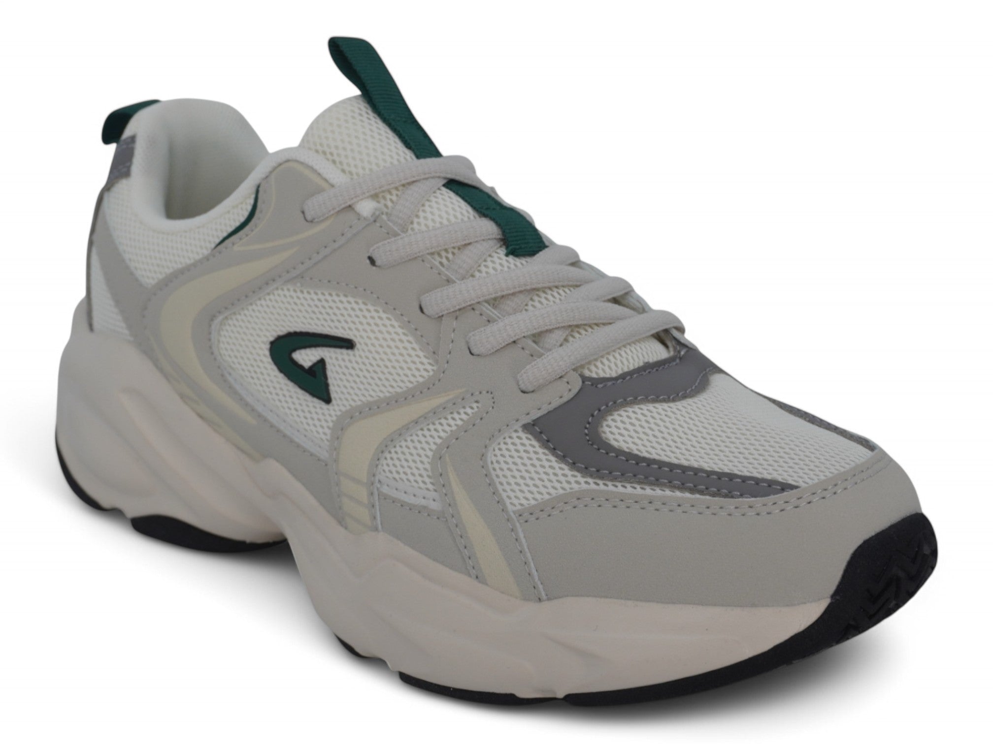 Men's Beige Green Flyknit Sneaker