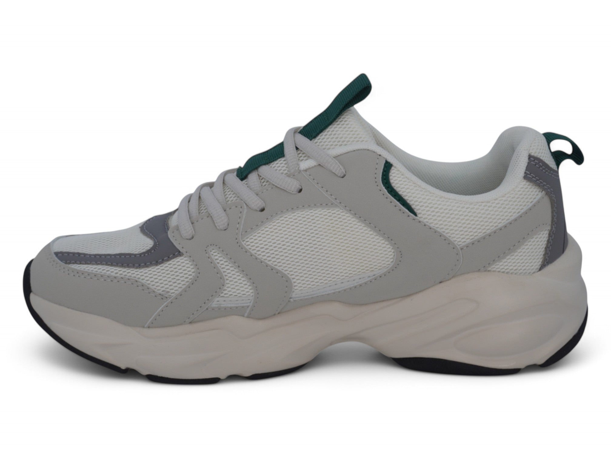 Men's Beige Green Flyknit Sneaker