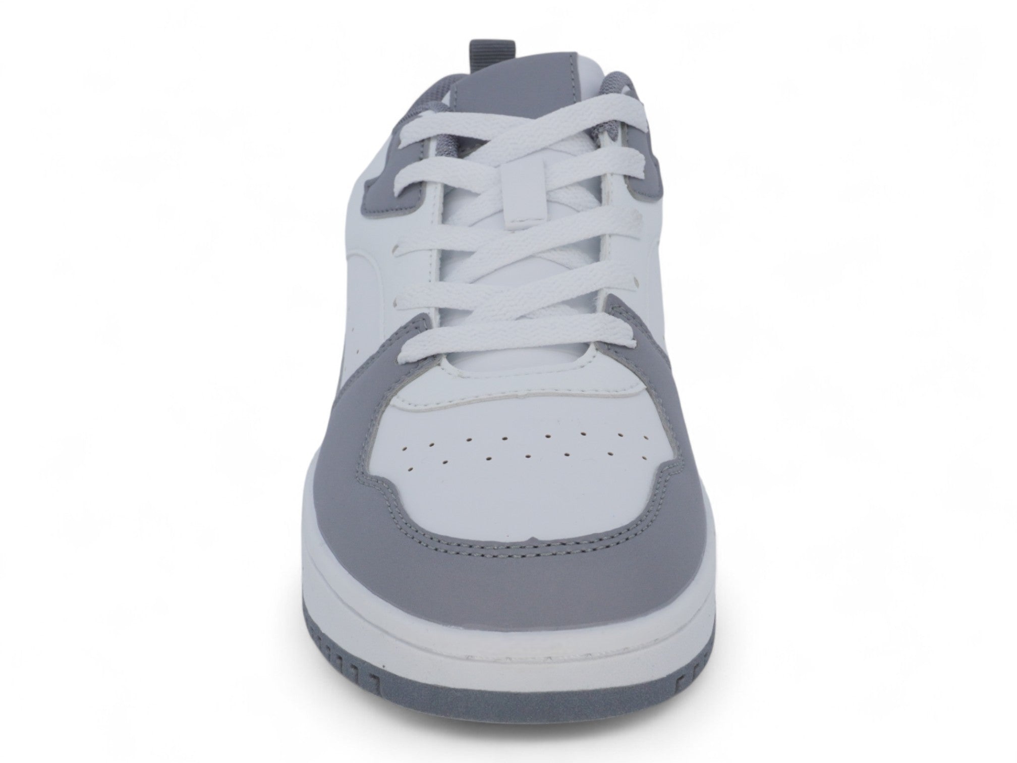 Men's Gray White Court Sneaker