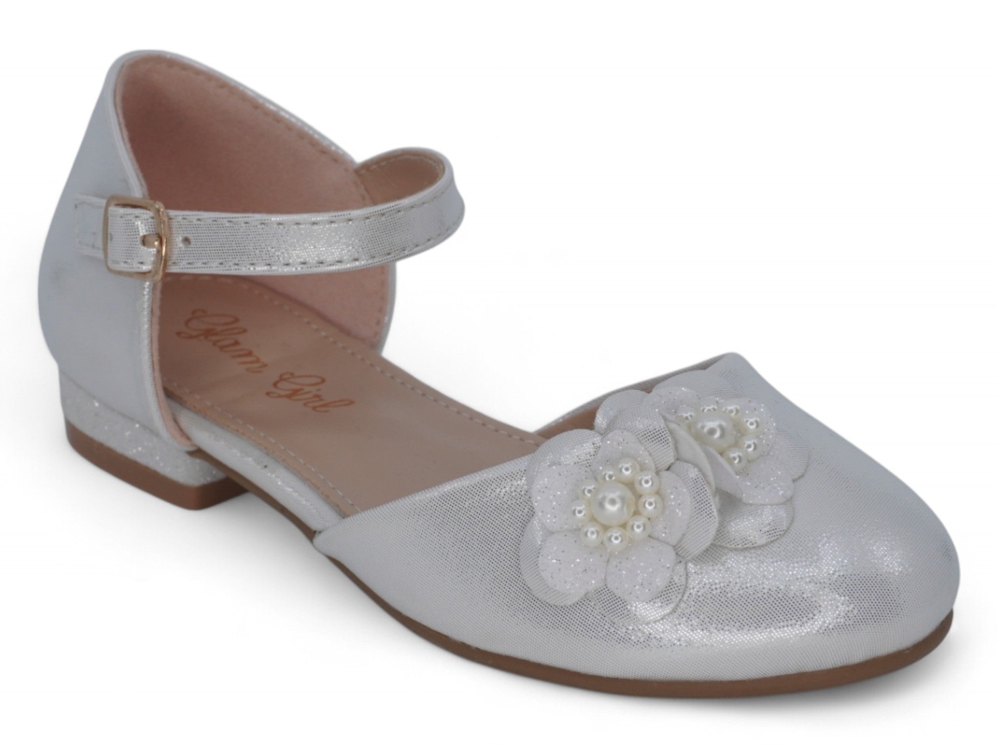 Toddler Silver Emily Dress Shoe