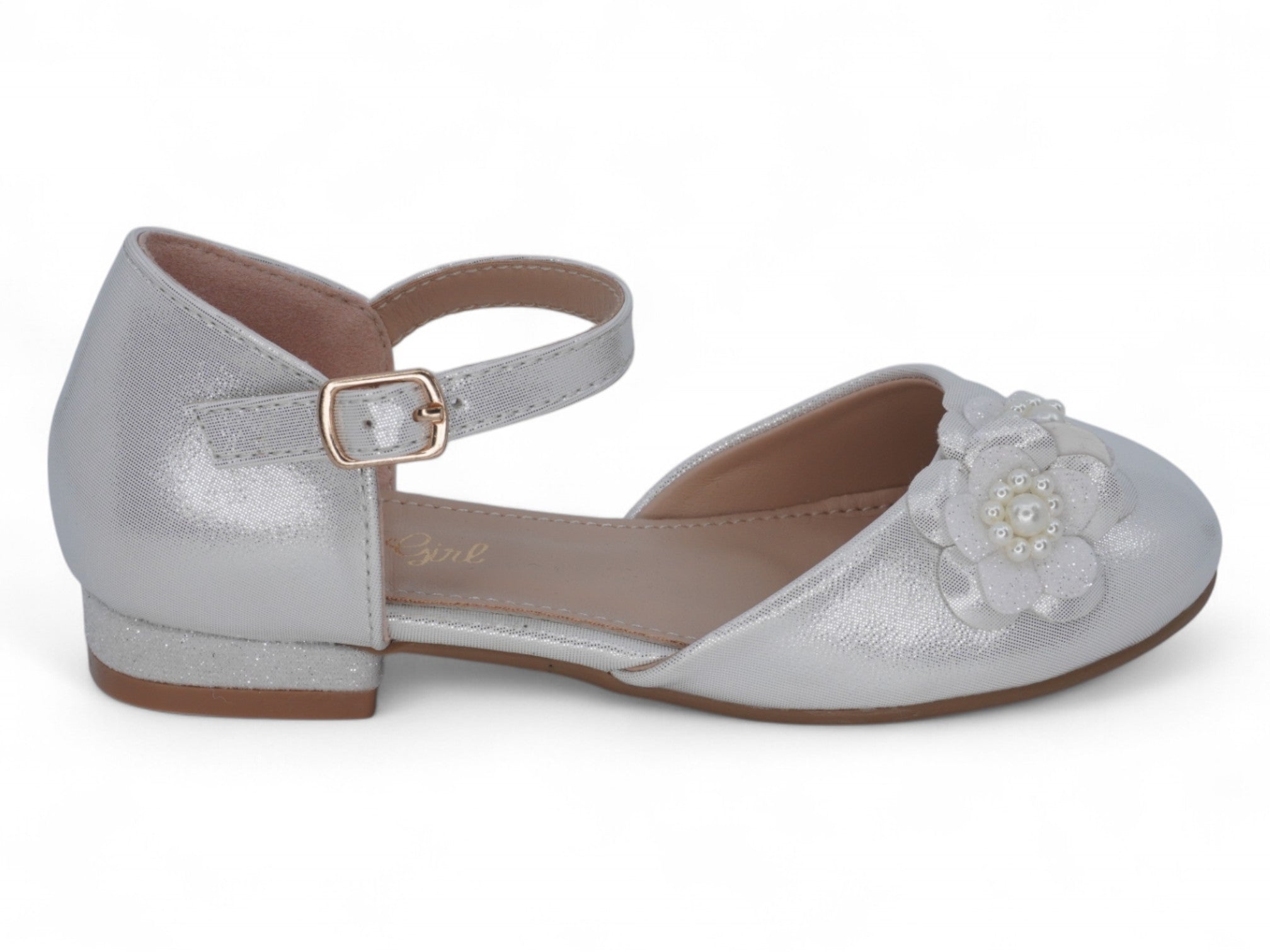 Toddler Silver Emily Dress Shoe
