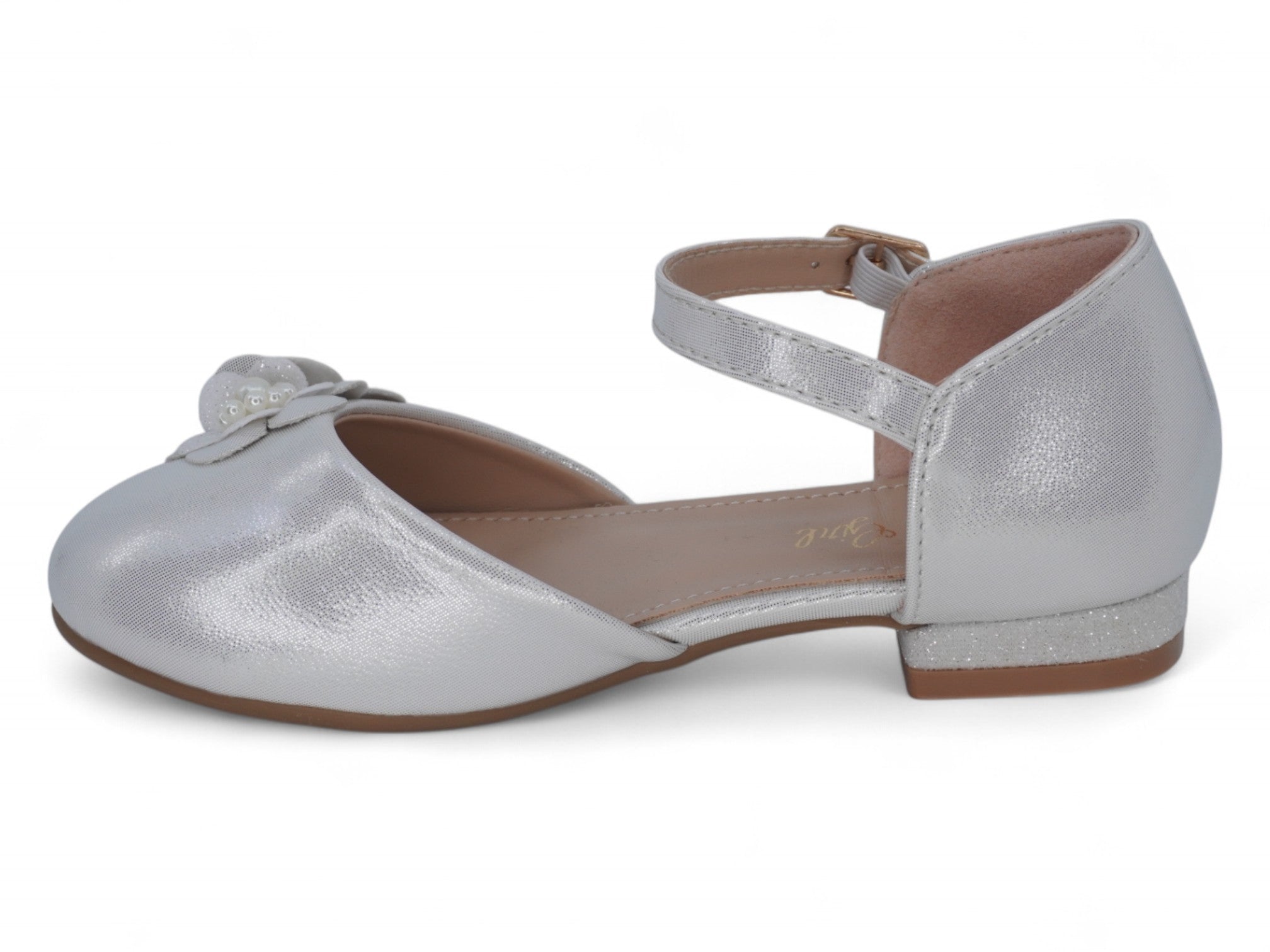 Toddler Silver Emily Dress Shoe