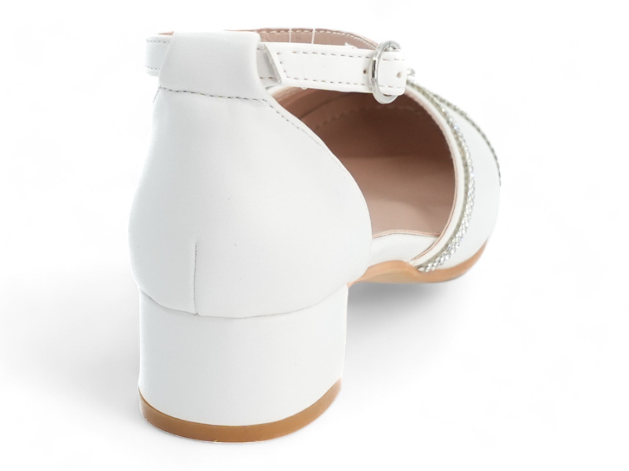 Girls' White Sami Dress Shoe