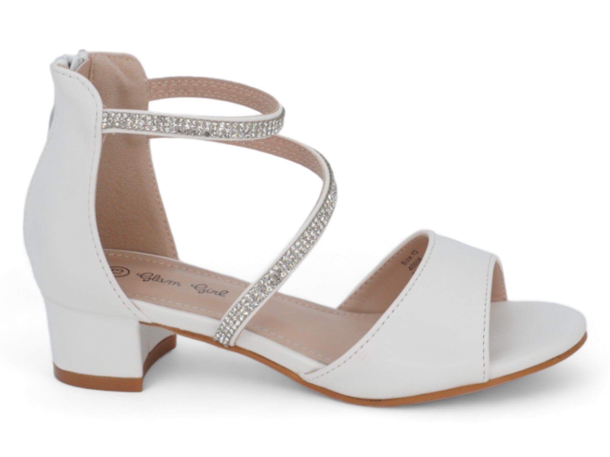 Girls' White Lorena Dress Shoe