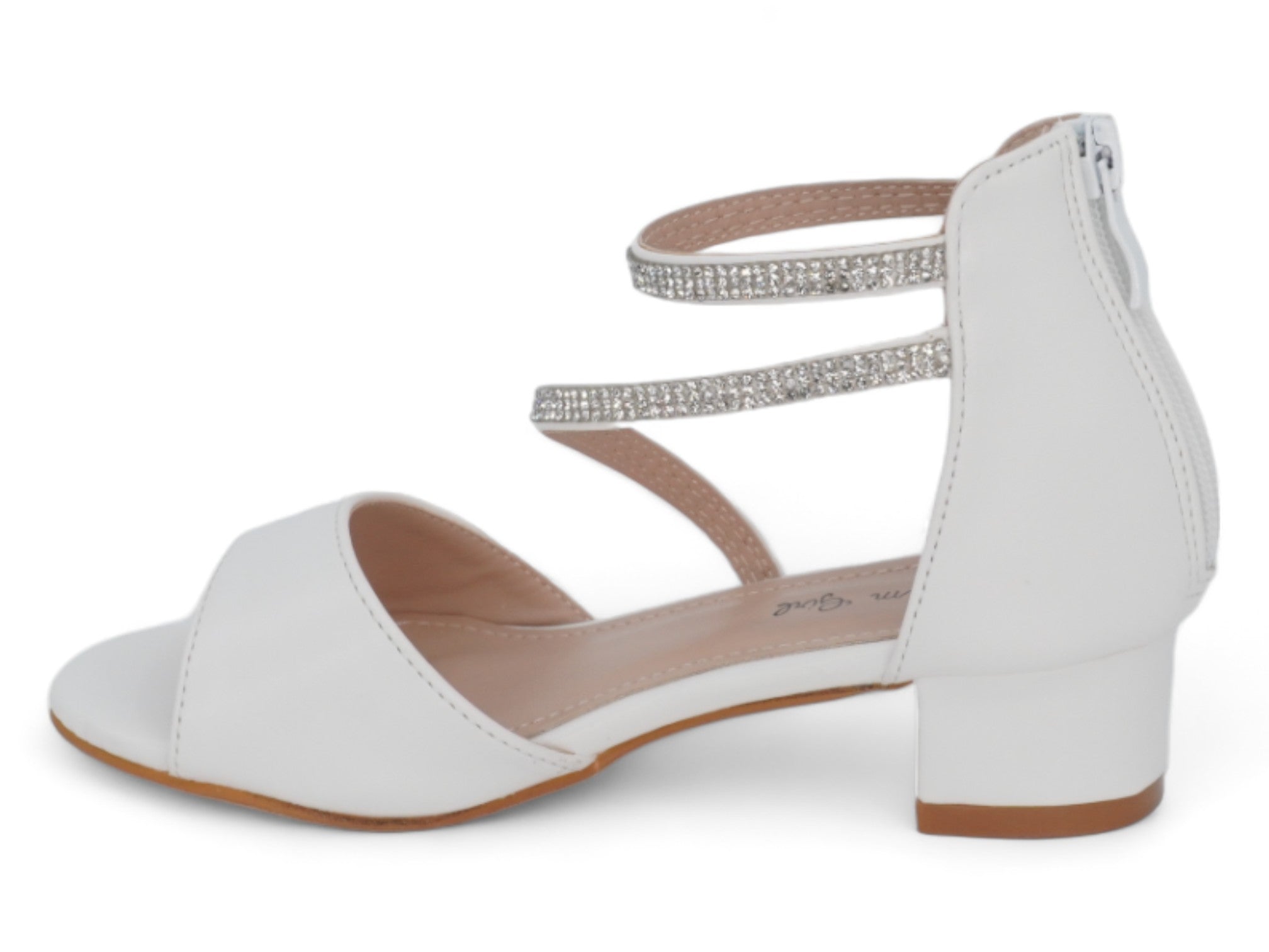 Girls' White Lorena Dress Shoe