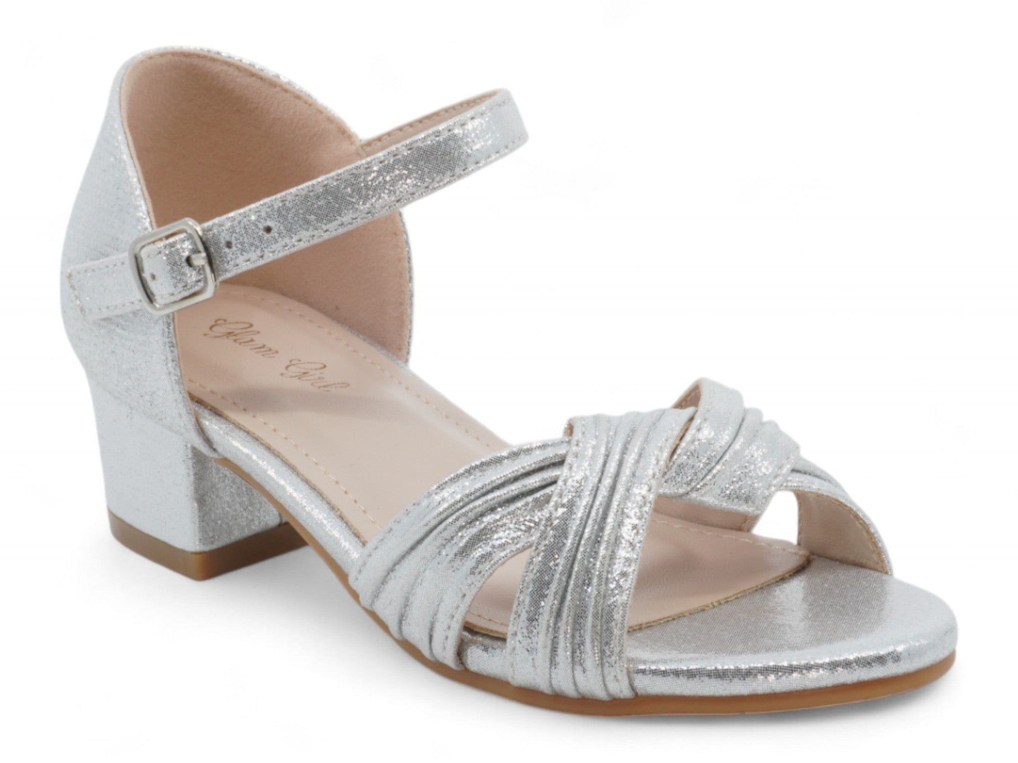 Girls' Silver Rema Dress Shoe