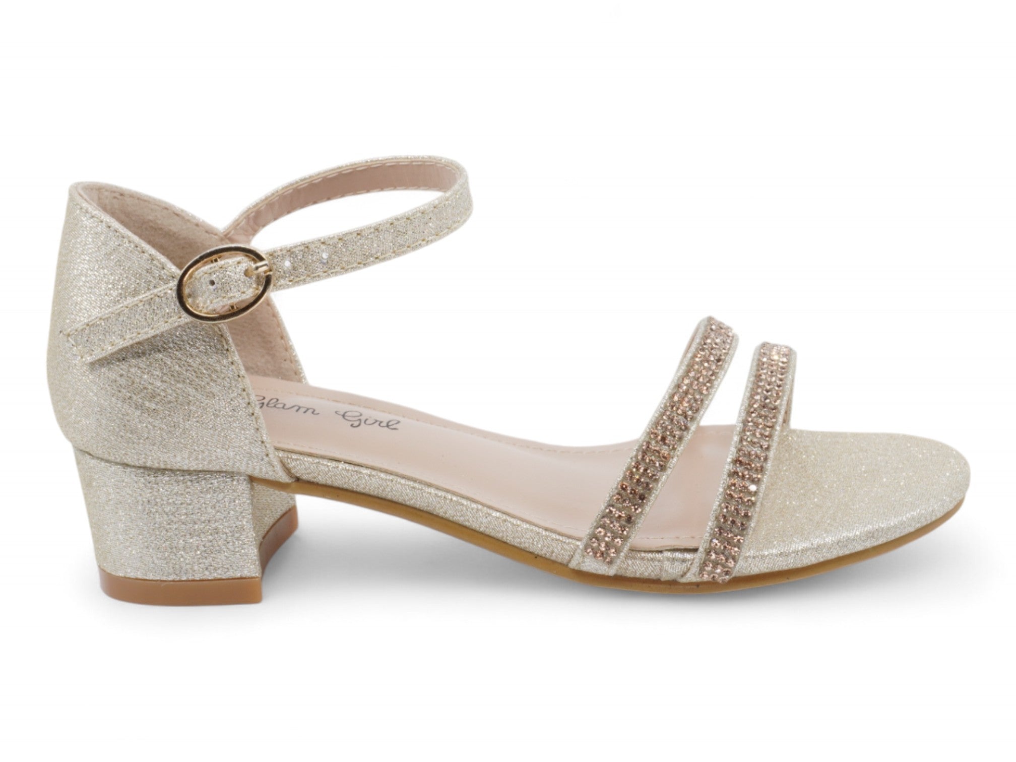 Girls' Gold Lamore Dress Shoe