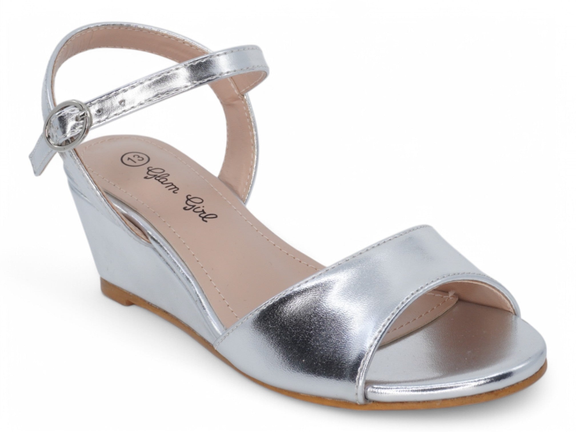 Girls Silver Leah Wedge