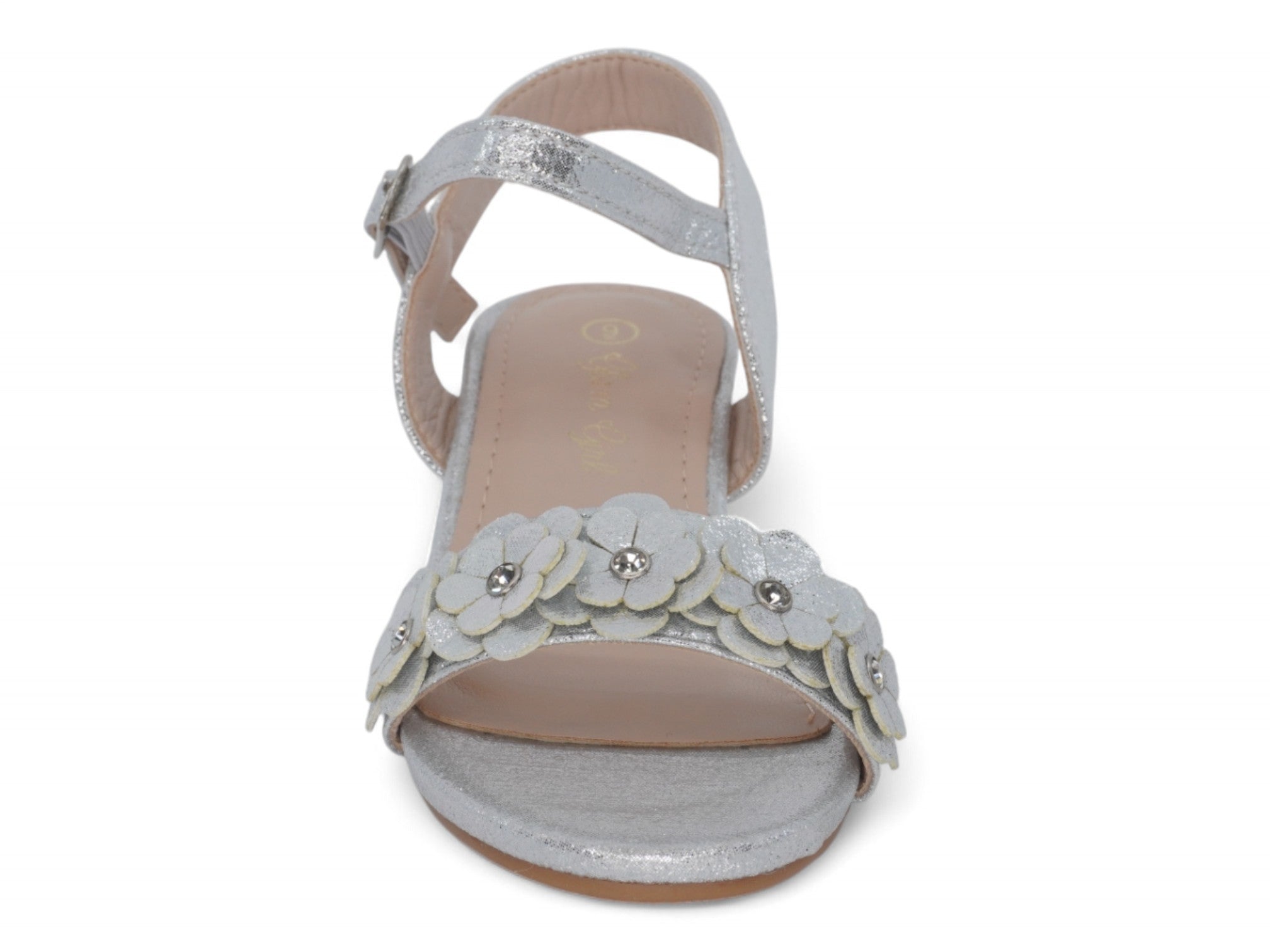 Girls' Silver Flor Pump