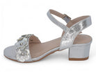 Girls' Silver Flor Pump