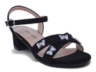 Girls' Black Butterfly Heel