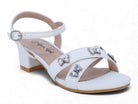 Girls' White Butterfly Pump