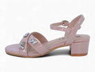 Girls' Pink Patent Butterfly Pump