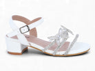 Girls' White Emilia Heel