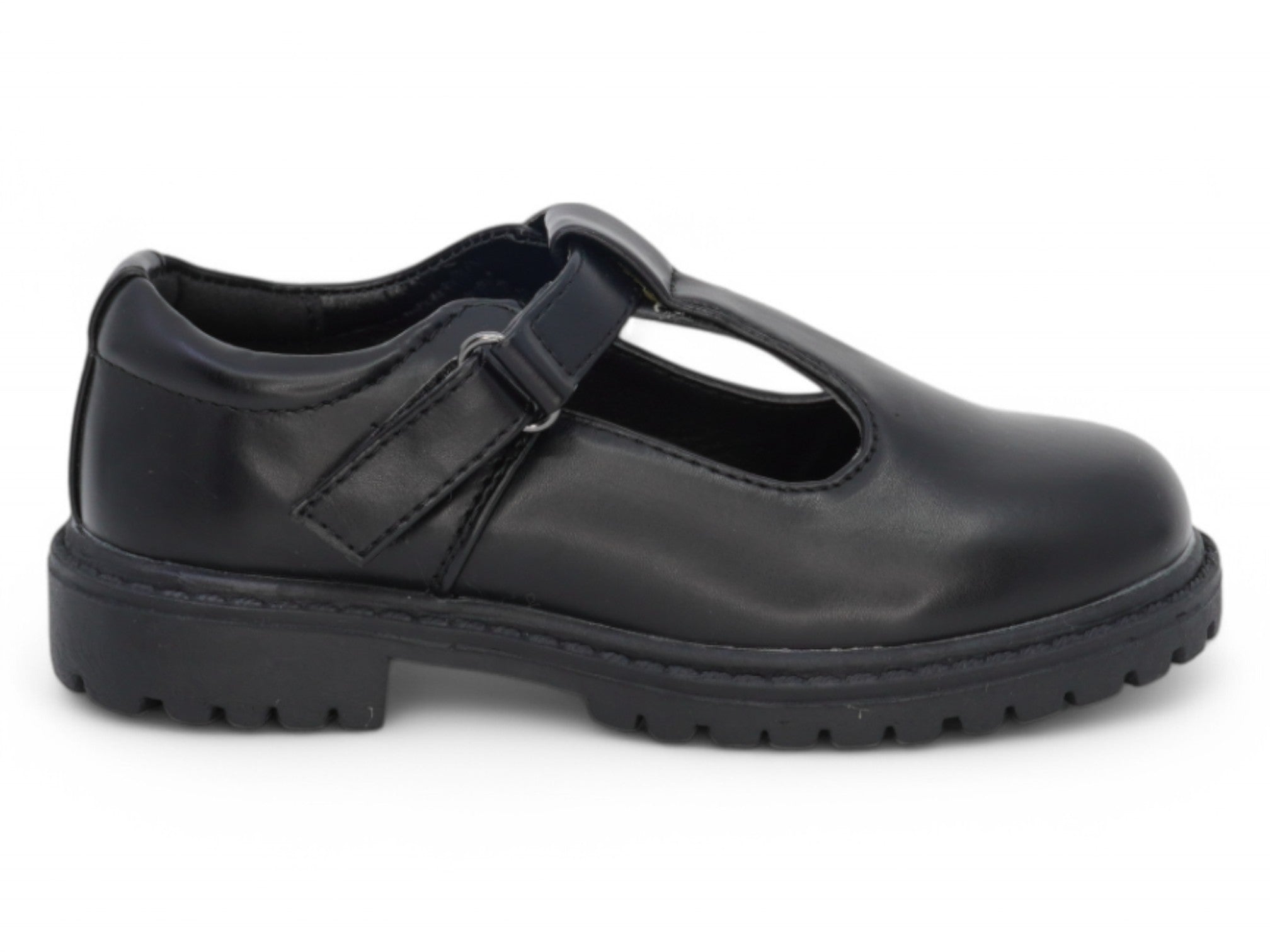 Toddler Black Eliana T-Strap School Shoe
