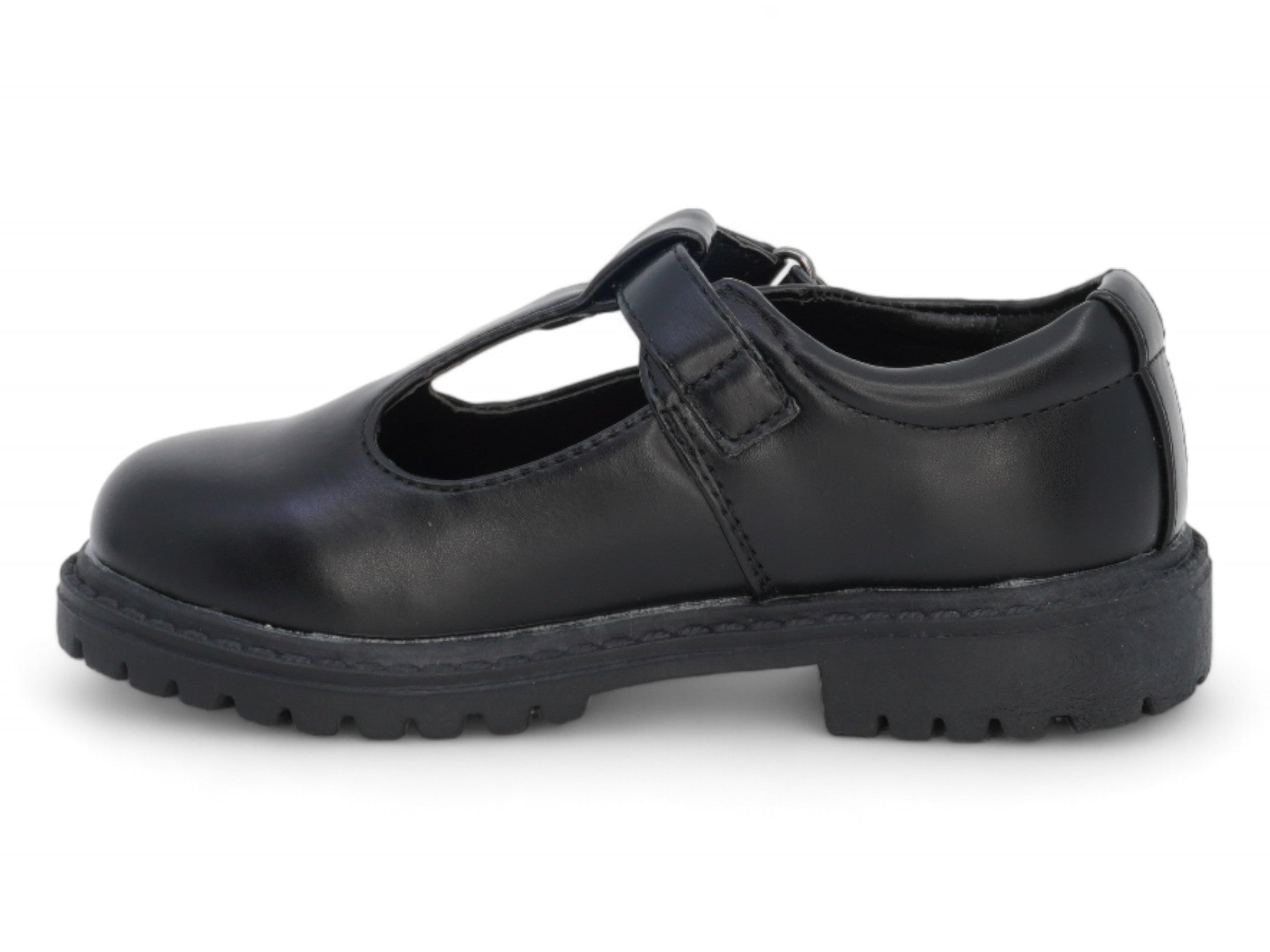 Toddler Black Eliana T-Strap School Shoe
