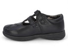 Girls' Black T-Strap School Shoe
