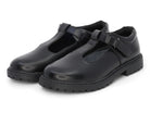 Girls' Black Eliana T-Strap School Shoe
