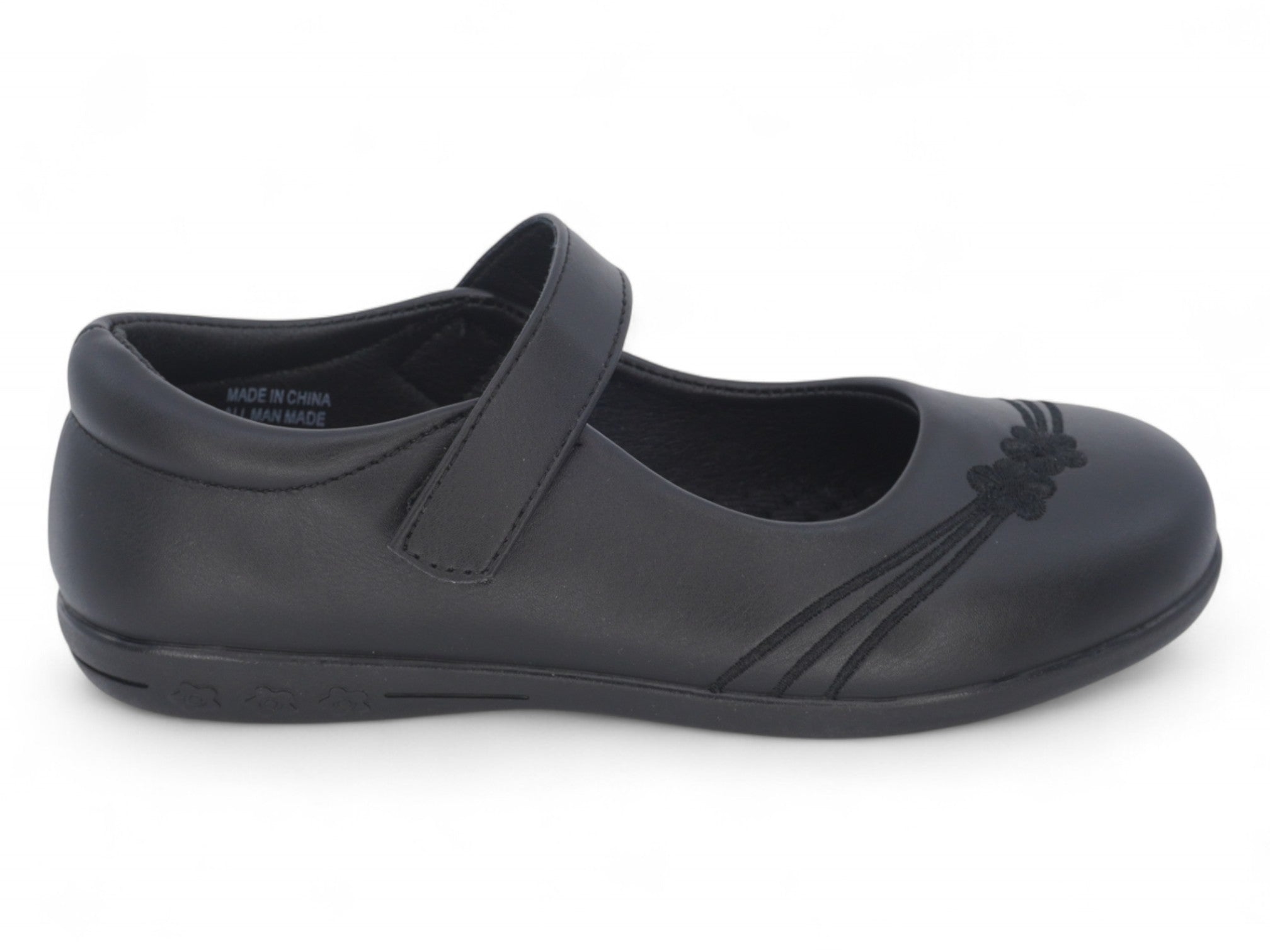 Girls Black Nora School Shoe