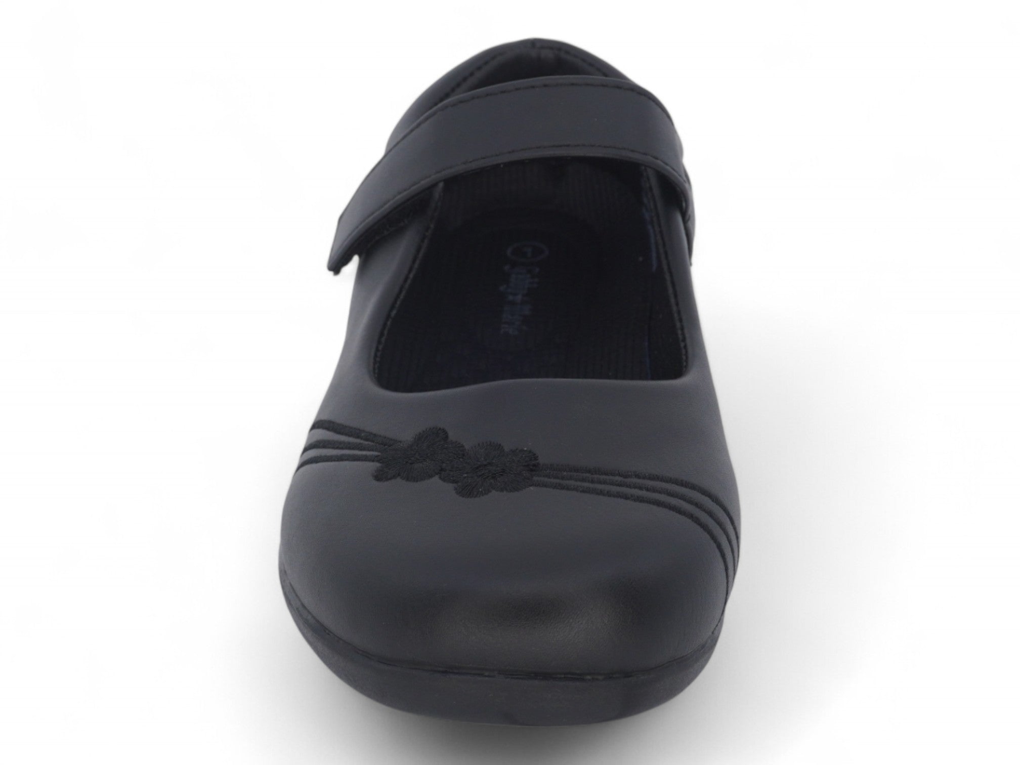 Girls Black Nora School Shoe