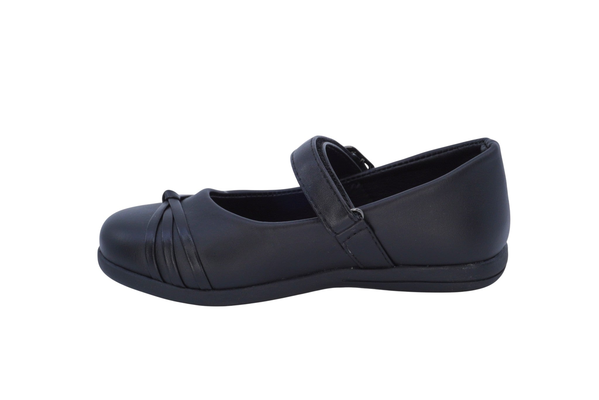 Girls Black Megan School Shoe