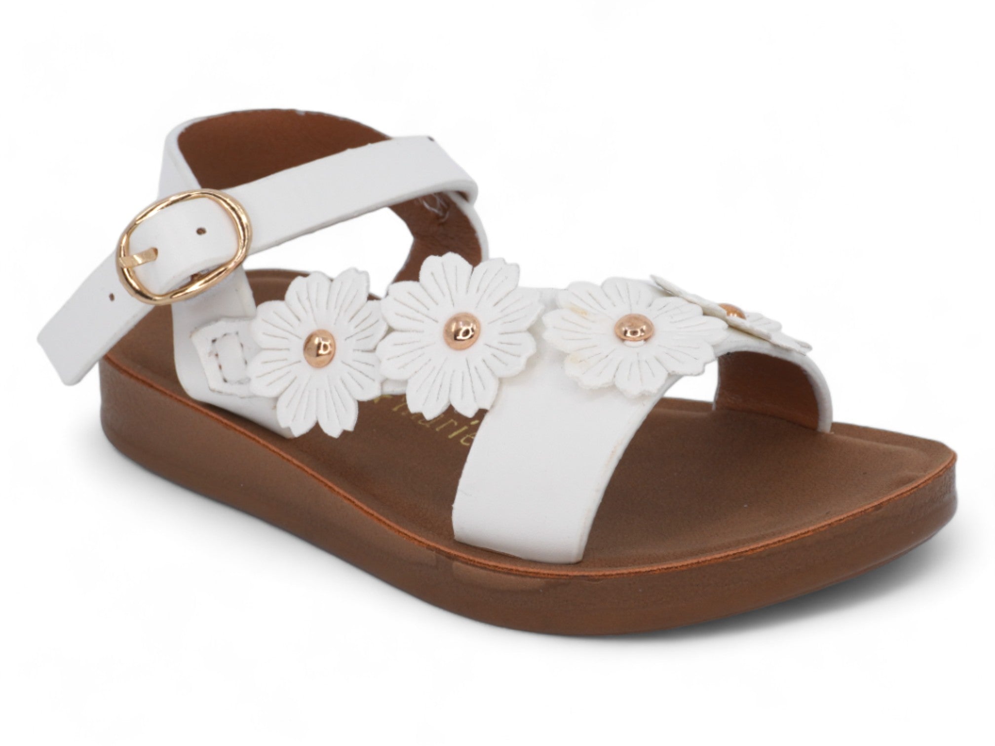 Toddler White Nicoletta Sandal